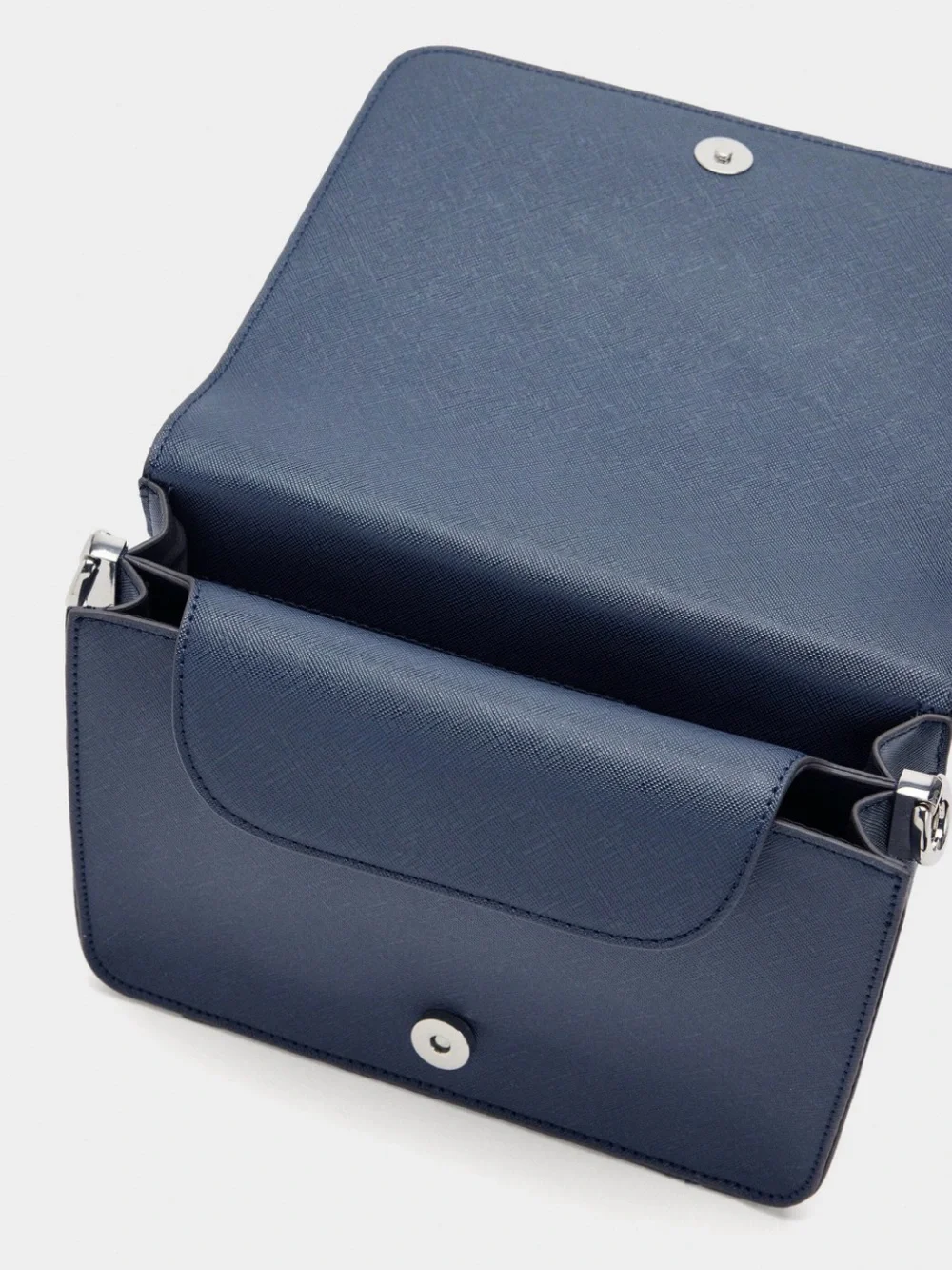 Women Navy Leather Crossbody Bag